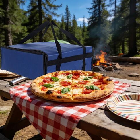 Insulated Pizza Bag 20x20x8 Inch, Thermal Food Delivery Bag with Superior Heat Retention, Leakproof & Foldable for Catering, Delivery Drivers & Home in Kuwait