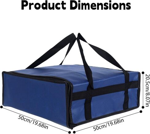 Insulated Pizza Bag 20x20x8 Inch, Thermal Food Delivery Bag with Superior Heat Retention, Leakproof & Foldable for Catering, Delivery Drivers & Home in Kuwait