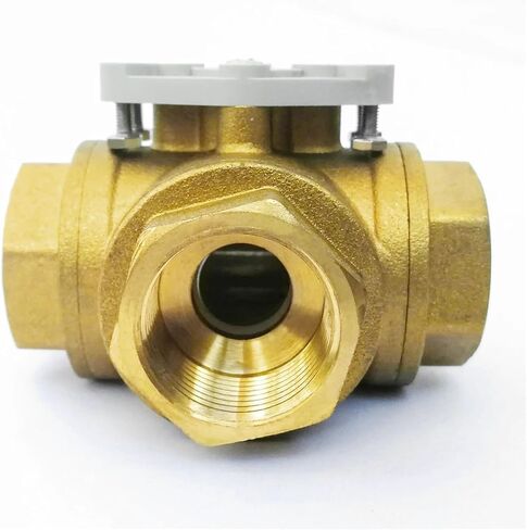 DN20 3 Way Brass Valve T Type bore Used for Motorized Actuator(Npt-l Type Bore) in Saudi Arabia
