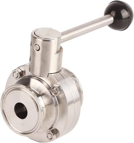 Omabeta Stainless Steel Valve, Durable Quick Connecting Valve for Dairy, Beverage, and Pharmaceutical Industries, 304 Stainless Steel Material (OD 32mm/1.26in) in Saudi Arabia
