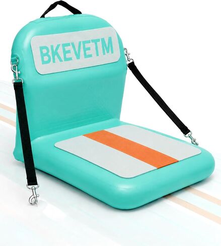 Upgraded Inflatable Kayak Seat and SUP Paddle Board Seat with Back Support | Zinc alloy buckles, 3.3in cushion, EVA/PVC build, pump, valve adapter and bag for SUP, kayak, canoe, boat, fishing trips in Saudi Arabia
