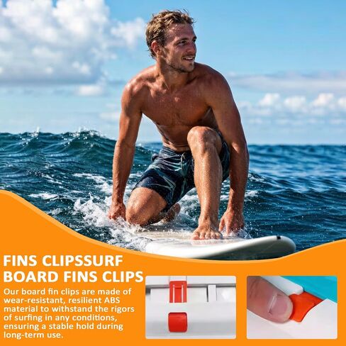 6 Pack Paddle Board Fin Clip,Replacement Surfboard Fin Base Pin,Surfboard Fin Fastener Base Pin for Adults Beginners Professionals in Saudi Arabia