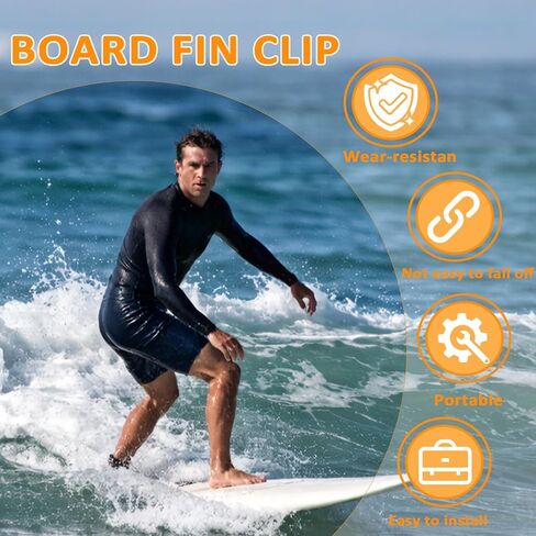 6 Pack Paddle Board Fin Clip,Replacement Surfboard Fin Base Pin,Surfboard Fin Fastener Base Pin for Adults Beginners Professionals in Saudi Arabia