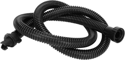 Paddle Board Pump Hose SUP Adapter Set - Inflation Tube Corrugated Plastic Hand Pump Valve Connector Swivel, Replacement Accessory for Inflatable Boat Raft Kayak Surfboard Mattress, Black in Saudi Arabia