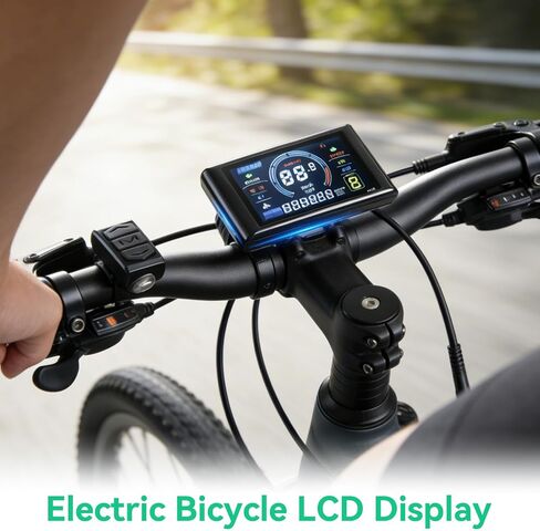 24‑72V Electric LCD Display, Water Proof S966 Display Meter Control Panel Lightweight Large Screen Bicycle Controller Panel for 22.2mm/0.87in Handlebars in Kuwait