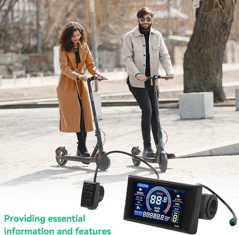 24‑72V Electric LCD Display, Water Proof S966 Display Meter Control Panel Lightweight Large Screen Bicycle Controller Panel for 22.2mm/0.87in Handlebars in Kuwait