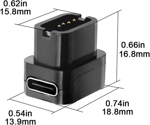 لمحول شاحن Shimano DI2 EC300 USB-C | محول 4 دبابيس إلى نوع C لدوارات المسار الإلكترونية ذات 12 سرعة | كابل شحن مدمج لدراجة الطوارئ للدراجات على الطرق/الجبلية in Kuwait
