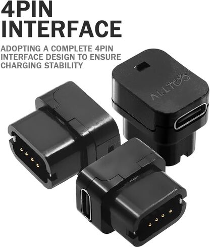 لمحول شاحن Shimano DI2 EC300 USB-C | محول 4 دبابيس إلى نوع C لدوارات المسار الإلكترونية ذات 12 سرعة | كابل شحن مدمج لدراجة الطوارئ للدراجات على الطرق/الجبلية in Kuwait