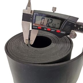 Rubber Sheet Warehouse .125" (1/8") Thick x 3" Wide x 50' Feet -Neoprene Rubber Strip Commercial Grade 65A, Smooth Finish, Solid Rubber, Perfect for Weather Stripping, Gasket, Costume & DIY Projects… in Kuwait
