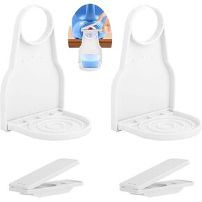 2 Pack DelloidMaz Laundry Detergent Dispenser Cup Holder, Drip Catcher Tray, Nozzle Botton Upgraded, Labor-Saving Switch, No More Mess or Leaks in Kuwait