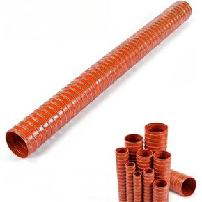High Temp Silicone Hose Flexible Air Duct Hot Air Exhaust Wire Reinforced (120,300) in Kuwait
