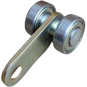 2Pcs C40 Sliding Door System- Dual Wheel Pulley with Iron Plate Bearing for Sliding Door Assembly Capacity(C40 Iron Plate 2Pcs) in Kuwait