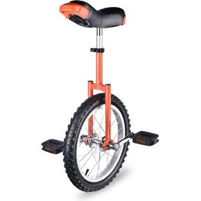 WinSpin 16" - 18" Wheel Unicycle Leakproof Butyl Tire Wheel Cycling Outdoor Sports Fitness Exercise Health Orange in Kuwait
