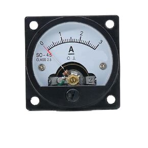 SO-45 Circular DC Ammeter Analog Pointer DC1A2A3A5A10A15A220A30A Electrical Testing Current Tester 47 * 47mm(10A) in Kuwait