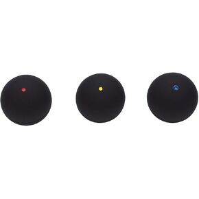 Naroote Squash Ball, Single Dot Training Squash Ball, Blue Red Yellow Dot Rubber High Bounce with Reliable Path, Ideal for Training in Kuwait