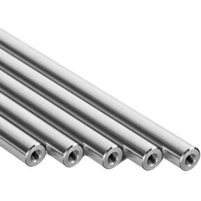 2PCS Hard Chrome Linear Shafts with Threaded Ends - OD 8-25mm Length 100-1000mm Precision Ground Rods with M4-M8 Thread Holes,1000mm(Od20mm(m8x16mm),500mm) in Saudi Arabia