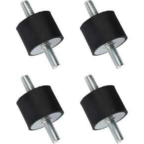 4 قطع M10 × 40 × 30 مم حوامل عازلة مطاطية، ممتص صدمات مزدوج، قوة ربط 40 جيجا/سم²، استطالة شد 300-400% - حوامل شديدة التحمل مضادة للاهتزاز للمضخة والمولد والمحرك والمحرك in Kuwait