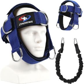 Fitness Neck Head Harness Trainer, Adjustable Chin Strap and Head Harness Strength with Nylon Tether, Neoprene Neck Exerciser for Weight Lifting, Home and Gym Use in Kuwait