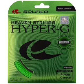 Solinco Hyper-G Round Tennis String Hybrid Set, 16L, Green in Kuwait