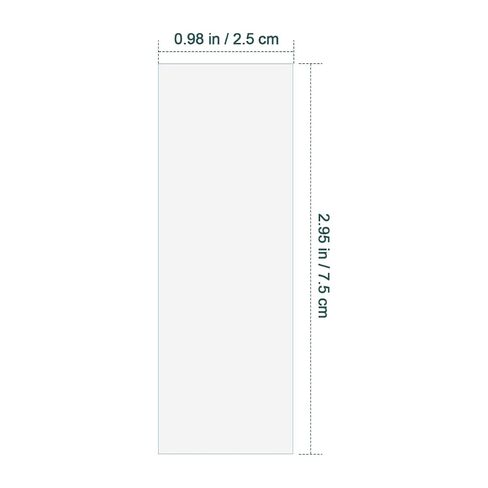 VOSAREA 100PCS Pre-Cleaned Plastic Microscope Slides, Clear Blank Microscope Glasses, Slides for Laboratory Urine Tests and Science Education Specimen Analysis (2.95x0.98x0.04 Inches) in Kuwait