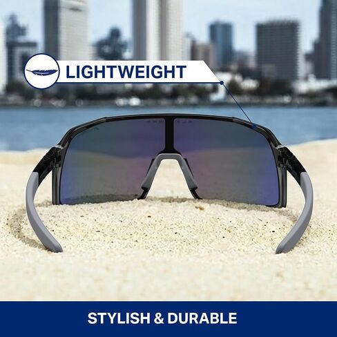 Exposé Eyewear Exposé - النظارات الشمسية المستقطبة - منصات الأنف القابلة للتعديل - 100 ٪ حماية للأشعة فوق البنفسجية - للرجال والنساء in Kuwait