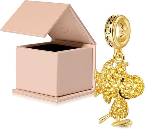 GNOCE PEANUTS WOODSTOCK PAVE Diamond DANGLE SHARM FOR in Kuwait