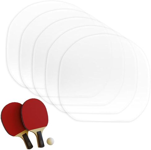 4Pcs Table Tennis Racket Protective Film, Transparent Adhesive Cover for Paddle Rubber Maintenance in Kuwait