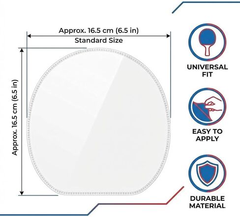 4Pcs Table Tennis Racket Protective Film, Transparent Adhesive Cover for Paddle Rubber Maintenance in Kuwait