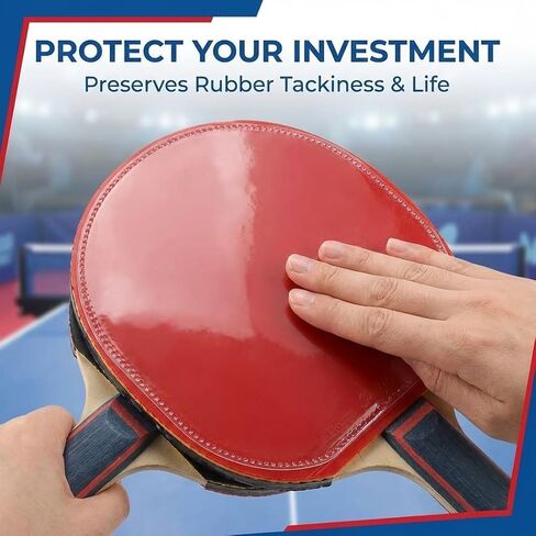 4Pcs Table Tennis Racket Protective Film, Transparent Adhesive Cover for Paddle Rubber Maintenance in Kuwait