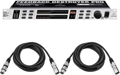 Behringer FBQ2496 مدمر ردود الفعل فائق السرعة/معادل حدودي، حزمة مع كابل ميكروفون 2x H&A 10' XLR in Kuwait