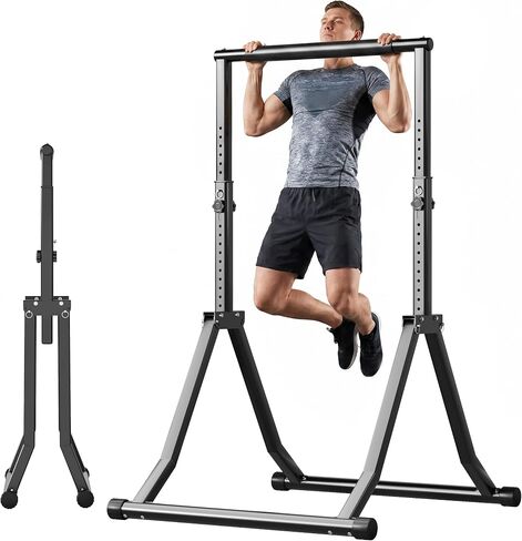 Foldable Pull Up Bar Station 66.1''-84.6'' Power Tower in Kuwait