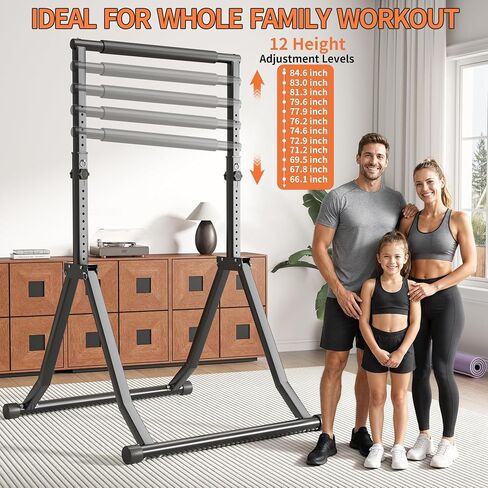 Foldable Pull Up Bar Station 66.1''-84.6'' Power Tower in Kuwait