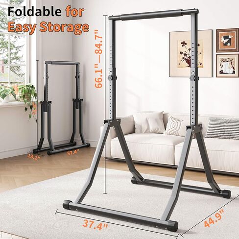 Foldable Pull Up Bar Station 66.1''-84.6'' Power Tower in Kuwait