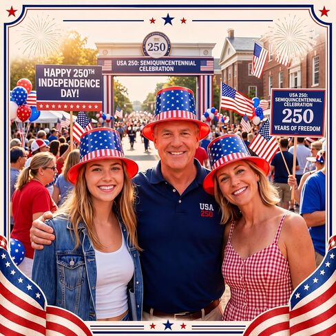 24 Pieces American Flag Plastic Hats Party Supplies Patriotic 4th of July Caps Red White and Blue Hats for Independence Day USA Party Accessories in Kuwait