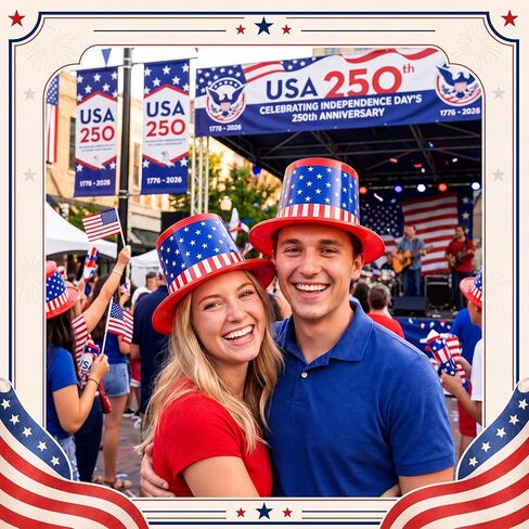 24 Pieces American Flag Plastic Hats Party Supplies Patriotic 4th of July Caps Red White and Blue Hats for Independence Day USA Party Accessories in Kuwait