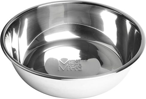 Messy Mutts Stainless Steel Bowl | Fits Messy Mutts Medium Silicone Bowl Holders and Medium Silicone Lids (Sold Separately) | Dog Food, Water Bowl | 1.5 Cup (Medium) in Saudi Arabia