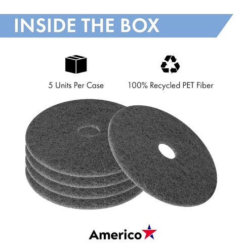 Americo Titan Extreme Stripping Floor Pad, 20" Diameter, 5 Pads/Case in Kuwait