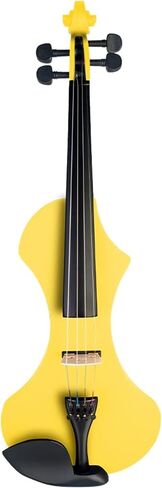 4/4 Full Size Electric Violin, Solid Wood Silent Violin, with Violin Bow、 Bridge、 Case, for Beginner & Professional Use (Brown) in Saudi Arabia