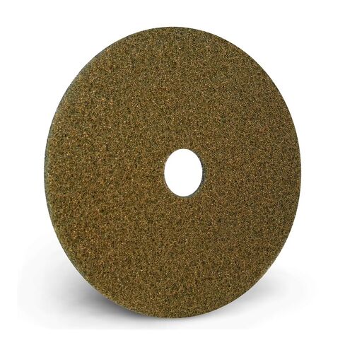 Americo Black Diamond 1500 Yellow Initial Polishing Flood Pad, 27" Diameter, Medium Gloss, 1500 Grit, 2 Pads/Case, Made in The USA in Kuwait
