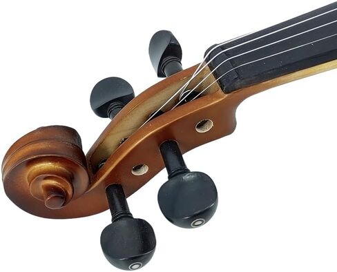 Vetimobato Luthier's Choice 4-String Left hand 4/4 Electric Violin, Full Size Solid Maple & Spruce Body with Ebony Fittings for Professional & Student, Complete Set with Bow and Case (4/4) in Kuwait