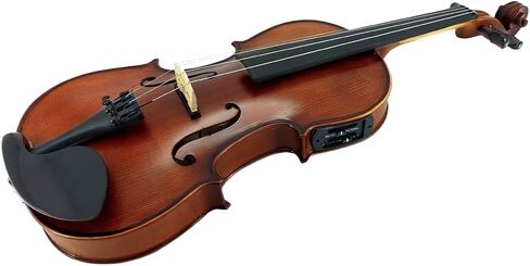 Vetimobato Luthier's Choice 4-String Left hand 4/4 Electric Violin, Full Size Solid Maple & Spruce Body with Ebony Fittings for Professional & Student, Complete Set with Bow and Case (4/4) in Kuwait