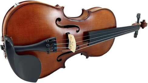 Vetimobato Luthier's Choice 4-String Left hand 4/4 Electric Violin, Full Size Solid Maple & Spruce Body with Ebony Fittings for Professional & Student, Complete Set with Bow and Case (4/4) in Kuwait