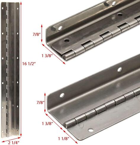 Boat Offset Piano Hinge 207195 | 16 1/2 Inch Stainless in Kuwait