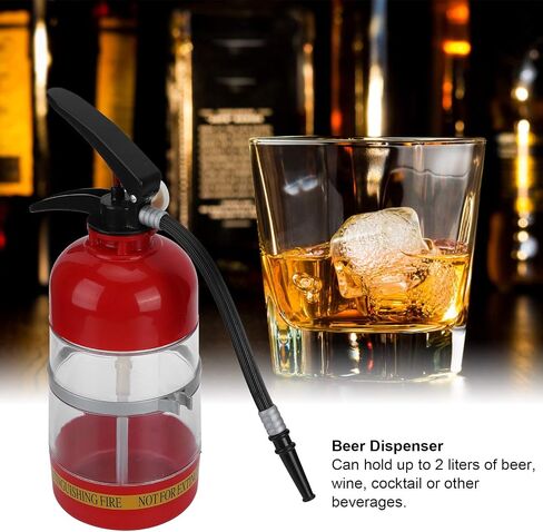 2L Liquor Dispenser, Portable Fire Extinguisher Container Beer Dispenser Beer Water Barrels Bar Beverage Liquor Rack Machine for Restaurants, Cafeterias, Home in Kuwait