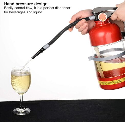 2L Liquor Dispenser, Portable Fire Extinguisher Container Beer Dispenser Beer Water Barrels Bar Beverage Liquor Rack Machine for Restaurants, Cafeterias, Home in Kuwait