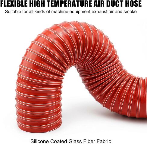 ارتفاع درجة الحرارة سيليكون خرطوم مجرى الهواء المرن سلك عادم الهواء الساخن المقوى (60400) in Kuwait
