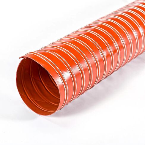 High Temp Silicone Hose Flexible Air Duct Hot Air Exhaust Wire Reinforced (32,300) in Kuwait