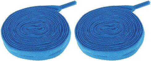 Skate Shoelaces Pair Roller Skates Laces Inline Skate Strings Speed Skating Hockey Shoe Laces Nylon Suitable for Women Men Outdoor, Blue in Kuwait