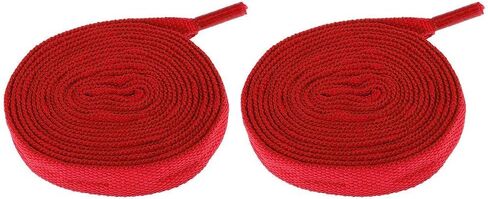 Skate Shoelaces Pair Roller Skates Laces Inline Skate Strings Speed Skating Hockey Shoe Laces Nylon Suitable for Women Men Outdoor, Red in Kuwait