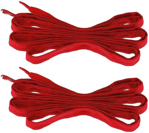 Skate Shoelaces Pair Roller Skates Laces Inline Skate Strings Speed Skating Hockey Shoe Laces Nylon Suitable for Women Men Outdoor, Red in Kuwait